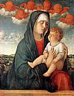 Giovanni Bellini Canvas Paintings - Madonna of Red Angels